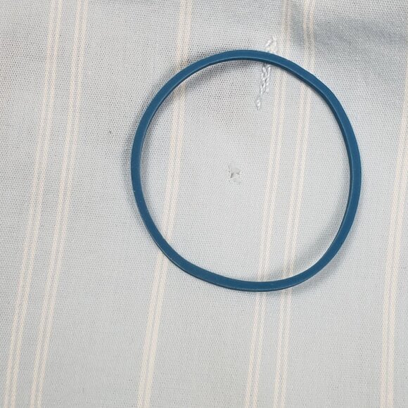 UO Party Girl Cotton-Blend Button Down Sleeveless Shirt Women Medium Blue Stripe - Picture 13 of 16